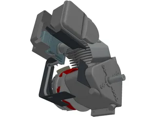 Briggs Baja Engine 3D Model