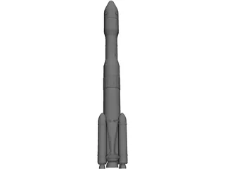 H2B Rocket 3D Model