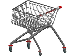 Shopping Cart 3D Model