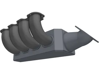 Honda CBR600CC Intake Manifold 3D Model