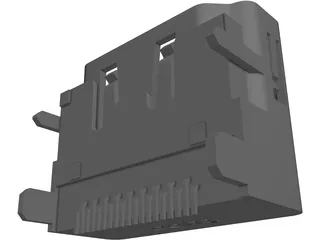 HDMI Connector 3D Model