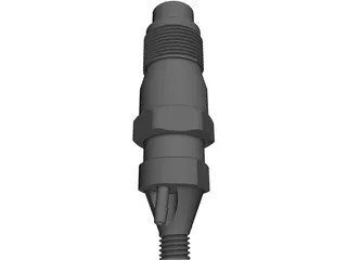 Bosch Basic Diesel Fuel Injector 3D Model