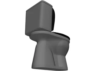 Ceramic Toilet 3D Model