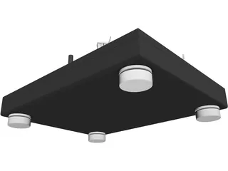 Turntable Technics MK2 1200 3D Model