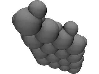 Water Molecule 3D Model