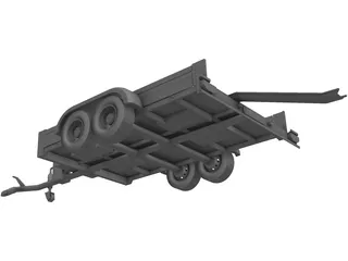 Bike Trailer 3D Model