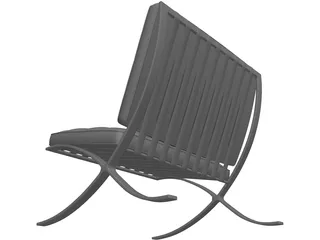 Barcelona Chair 3D Model