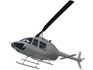 Bell 206 3D Model