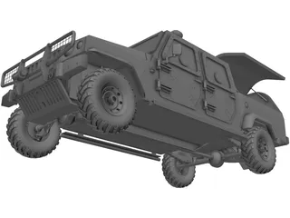 Jeep Agrale C.I.T (Cash in Transit) 3D Model