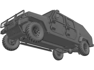 Jeep Agrale BP Canopy 3D Model