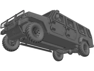 Jeep Agrale Double Cab 3D Model