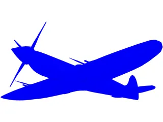 Supermarine Spitfire WW2 3D Model