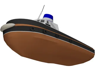 Harbour Tug 3D Model