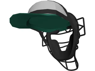 Baseball Catcher Mask 3D Model