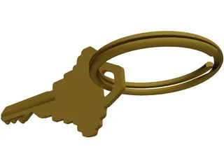 House Key 3D Model