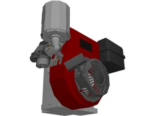 Engine Tecumseh 4-Stoke 3D Model