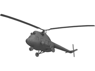 Mil Mi-2 Hoplite 3D Model