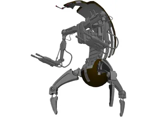 Star Wars Droideka 3D Model