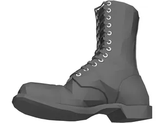 Boot Combat 3D Model