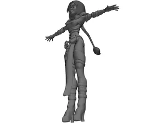 Elf Female 3D Model