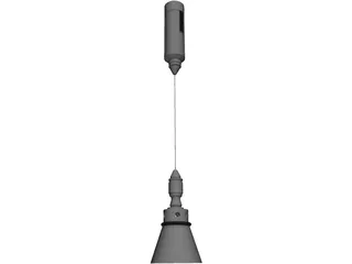 Cable Hung Light 3D Model