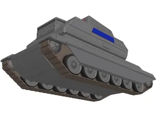 Hunter Support Tank 3D Model