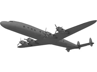 Lockheed C-121 Constellation 3D Model