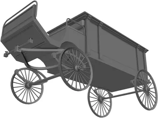 Horsedrawn Hearse 3D Model