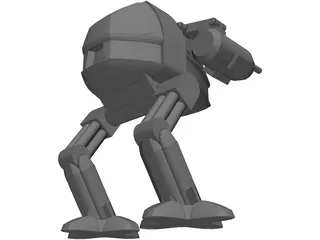 RoboCop Cyborg 3D Model
