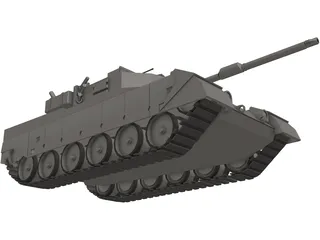 Tank Battle 3D Model