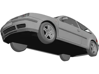 Volkswagen Golf IV (3 doors) 3D Model