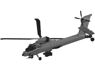 Boeing AH-64A Apache 3D Model