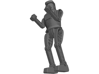 Boxing Robot 3D Model