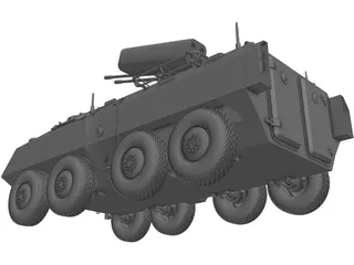 Future Combat Vehicle 3D Model