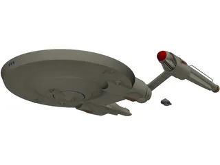 Star Trek Airplane 3D Model