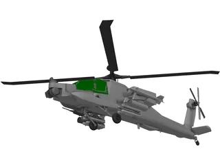 Boeing AH-64 Apache 3D Model