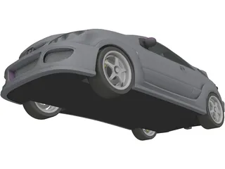 Peugeot 206cc [Tuning] 3D Model