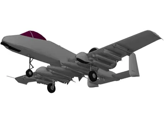A-10 Warthog 3D Model