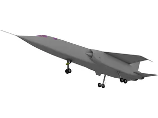 BAC TSR-2 3D Model