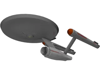 Star Trek Ship 3D Model