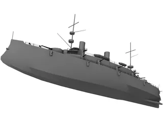 Olympia Armored Cruiser 3D Model