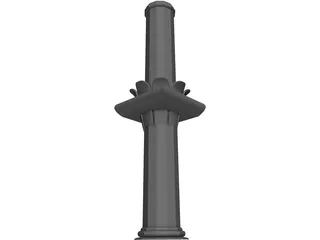 Corinthian Pillar 3D Model