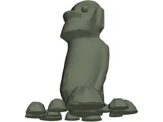 Easter Island Statue 3D Model