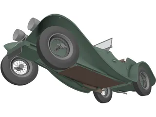 Jaguar SS100 (1935) 3D Model