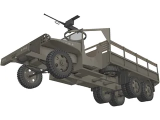 GMC Truck 6x6 3D Model