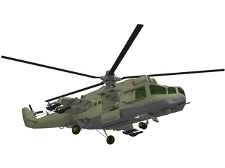 Mil Mi-24 Hind B 3D Model