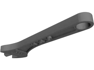 Adjustable Wrench 3D Model