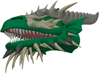 Dragon Head 3D Model