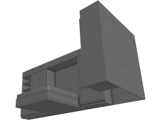 Wall Bed System 3D Model