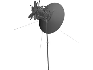 Space Satellite 3D Model